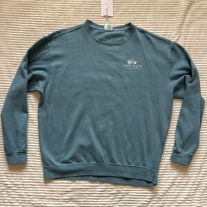 Trading Co Beach Outfitters Surf Style Orange Beach AL Crewneck Sweatshirt Jeep